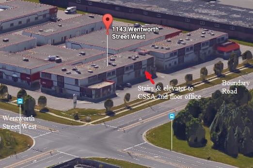 Stolen shamelessly from Google Maps and edited, CSSA's New Office Location